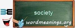 WordMeaning blackboard for society